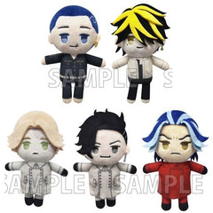 Hakkai Shiba, etc. Tokyo Revengers Petitfuwa Stuffed Toy Petit Fuwa Plush Toys Vol.2 All 5 Types Set Mascot [USED]