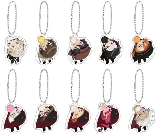 Osamu Dazai, etc. Bungo Stray Dogs Kapurikko Acrylic Key Chain Collection All 10 Types Set Key Chain [USED]