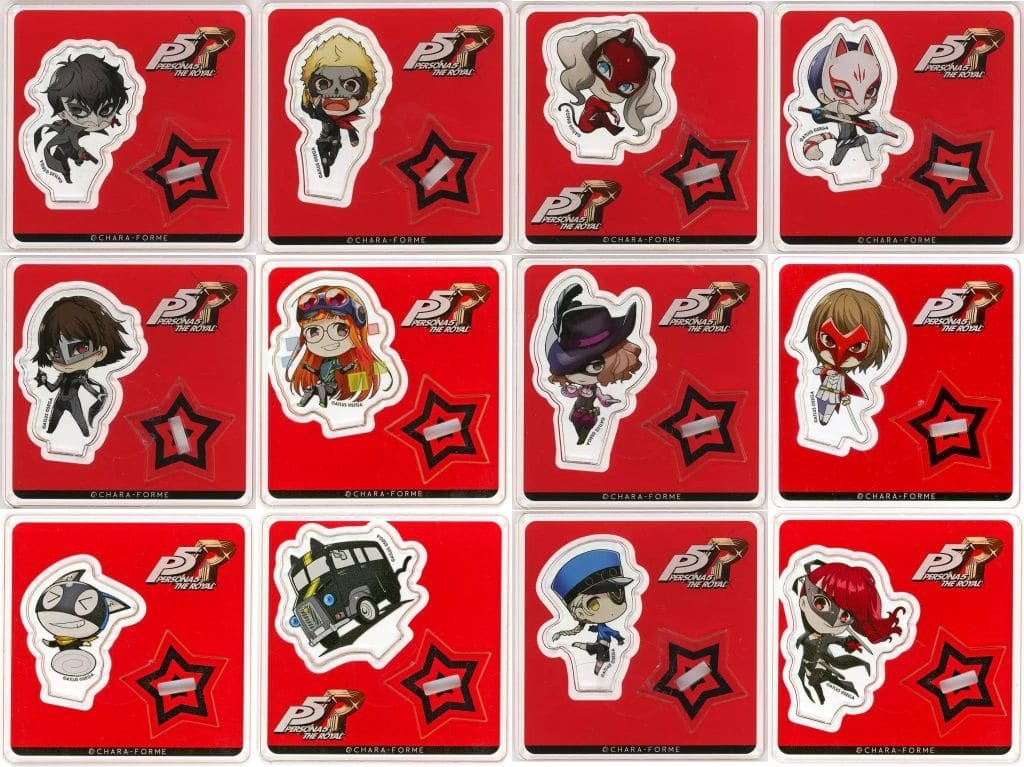 Persona 5 Royal Joker & Others Chara Form Mini Acrylic Stand Collection Vol.2 All 12 Types Set Acrylic Stands [USED]