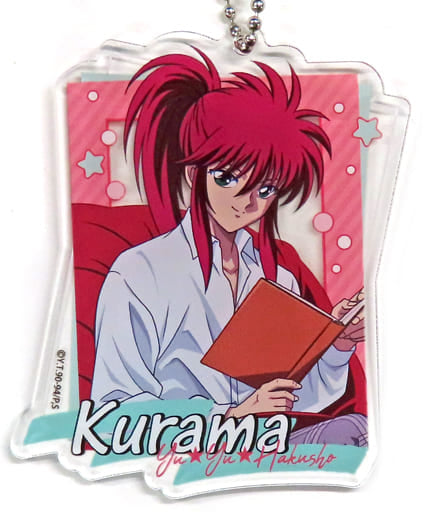 Kurama Yu Yu Hakusho Kujimate Acrylic Key Chain Prize D-3 Key Chain [USED]