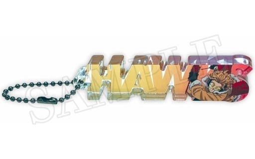 My Hero Academia Hawks Trading Name Block Keychain Keychains [USED]