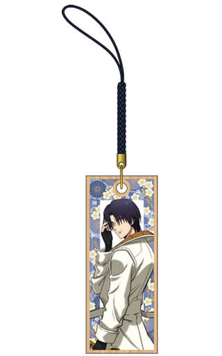 Aoshi Shinomori Rurouni Kenshin: Meiji Kenkaku Romantan Kifuda Netsuke Strap Key Chain [USED]