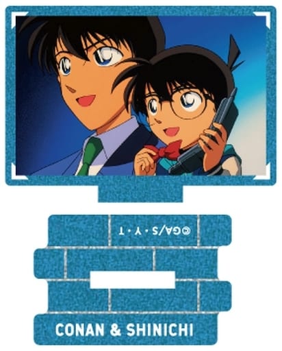 Conan Edogawa Shinichi Kudo 2 Detective Conan Metallic Mini Acrylic Stand Scene Trading Ver. Edogawa Conan Collection Acrylic Stand [USED]