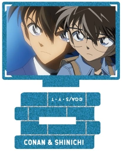 Conan Edogawa Shinichi Kudo 4 Detective Conan Metallic Mini Acrylic Stand Scene Trading Ver. Edogawa Conan Collection Acrylic Stand [USED]
