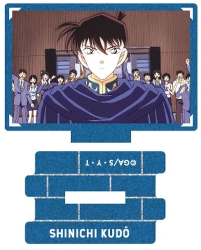 Shinichi Kudo 2 Detective Conan Metallic Mini Acrylic Stand Scene Trading Ver. Shinichi Kudo Collection Acrylic Stand [USED]