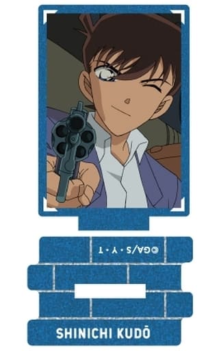 Shinichi Kudo 4 Detective Conan Metallic Mini Acrylic Stand Scene Trading Ver. Shinichi Kudo Collection Acrylic Stand [USED]