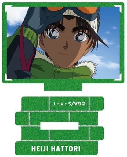 Hattori Heiji 5 Detective Conan Metallic Mini Acrylic Stand Scene Trading Ver. Heiji Hattori Collection Acrylic Stand [USED]