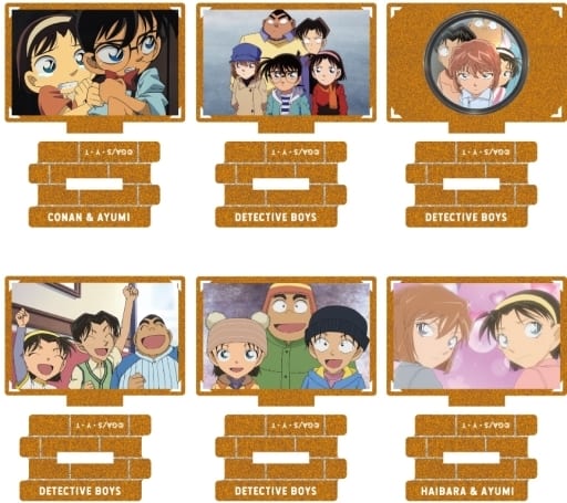 Conan Edogawa, etc. Detective Conan Metallic Mini Acrylic Stand Scene Trading Ver. Detective Boys Collection All 6 Types Set Acrylic Stand [USED]