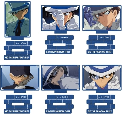 Kid the Phantom Thief, etc. Detective Conan Metallic Mini Acrylic Stand Scene Trading Ver. Kid the Phantom Thief Collection All 6 Types Set Acrylic Stand [USED]