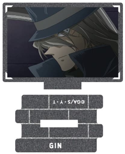 Gin 4 Detective Conan Metallic Mini Acrylic Stand Scene Trading Ver. Black Organization Collection Acrylic Stand [USED]