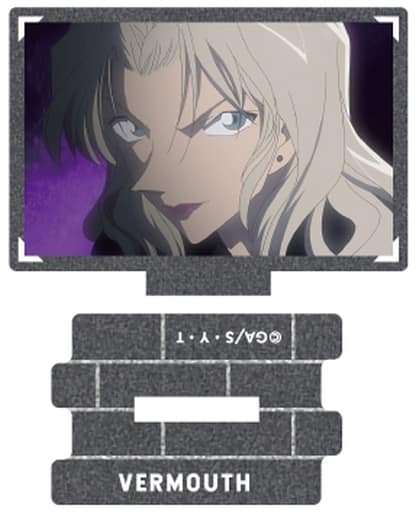 Vermouth 6 Detective Conan Metallic Mini Acrylic Stand Scene Trading Ver. Black Organization Collection Acrylic Stand [USED]