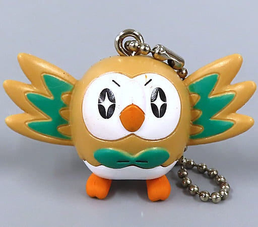 Rowlet Kirakira Pokemon Satoshi's Rowlet Love Collection Key Chain [USED]