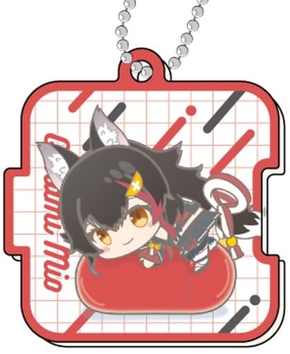 Ookami Mio Vtuber Hololive Pitatto Acrylic Key Chain Hagumeets E BOX Key Ring [USED]