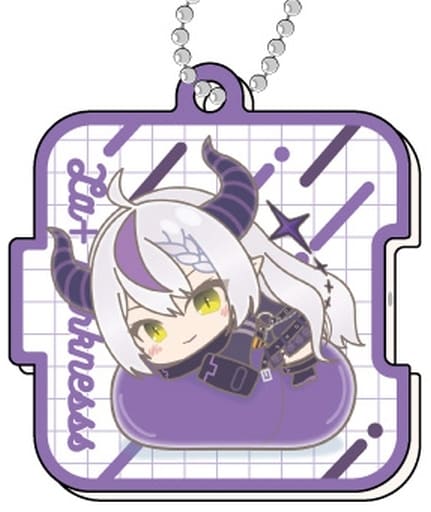 La+ Darknesss Vtuber Hololive Pitatto Acrylic Key Chain Hagumeets E BOX Key Ring [USED]
