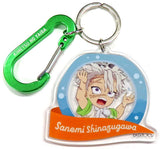 Sanemi Shinazugawa Demon Slayer: Kimetsu no Yaiba Acrylic Charm with Random Carabiner A ufotable Cafe x Machi Asobi Cafe Mountain Activity Event 2023 Limited Charm [USED]