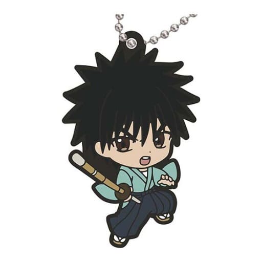 Yahiko Myojin Rurouni Kenshin: Meiji Kenkaku Romantan Capsule Rubber Mascot Key Chain [USED]