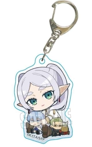 Frieren Hero's Party Frieren: Beyond Journey's End Gyugyutto Acrylic Key Chain Key Ring [USED]