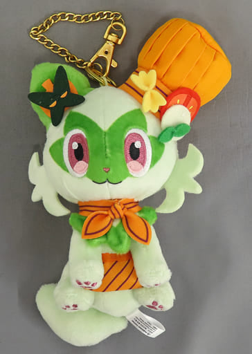 Sprigatito Pokemon Mascot Paldea Spooky Halloween Pokemon Center Limited Key Chain [USED]