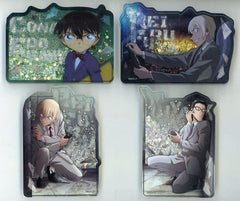 Rei Furuya, etc. Detective Conan Zero Series Sand Flow Acrylic Block China Limited All 4 Types Set Acrylic Stand [USED]