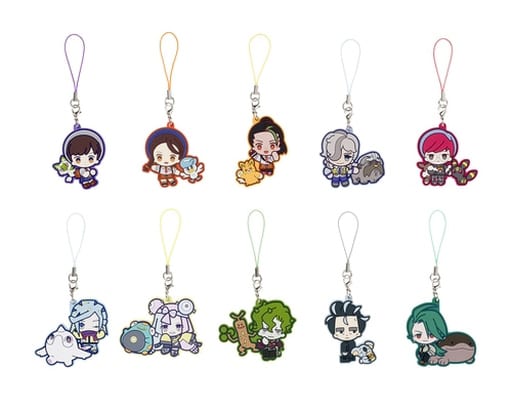 Sprigatito, etc. Pokemon Scarlet Violet Rubber Strap Collection Pokemon Trainers Paldea Edition Pokemon Center Limited All 10 Types Set Key Chain [USED]