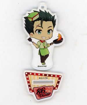 Raiden Shuga 86 Mini Character Acrylic Stand Key Chain 86 Diner in Amocafe Ikebukuro Limited Key Chain [USED]