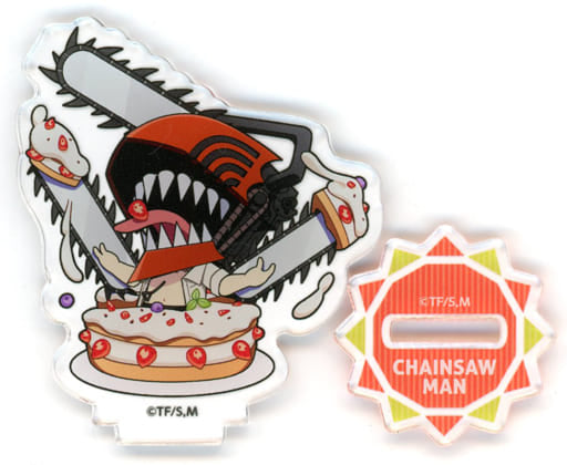 Chainsaw Man Chainsaw Man Trading Acrylic Keychain Chainsaw Man and SWEETS PARADISE Limited Acrylic Stands [USED]