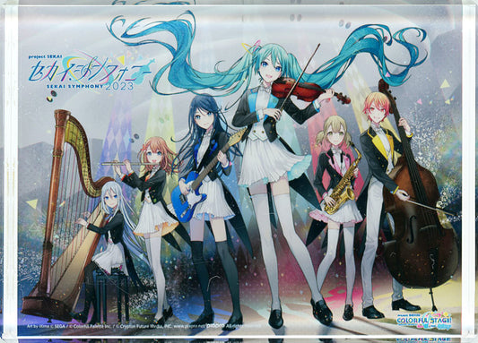 Hatsune Miku, etc. Hatsune Miku: Colorful Stage! Acrylic Block SEKAI Symphony 2023 Limited Acrylic Stands [USED]