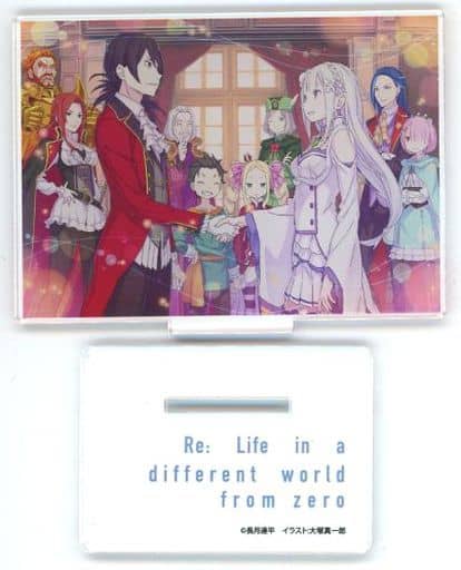 Emilia, etc. Re:ZERO -Starting Life in Another World- Original Acrylic Stand Gamers Limited Light Novel Volume 35 Bonus Bundle Acrylic Stand [USED]