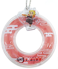 Kyojuro Rengoku Demon Slayer: Kimetsu no Yaiba Trading Float Keychain Toei Uzumasa Eigamura Kyoto no Oshigoto 4 Summer Special Water Training Limited Key Ring [USED]