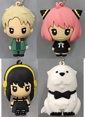 Anya Forger, etc. SPY x FAMILY Three Dimensional Rubber Mascot 01 All 4 Types Set Key Chain [USED]