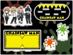 Chainsaw Man Denji & Others 2 Group Design Acrylic Diorama Graph Art Illustration Acrylic Stands [USED]