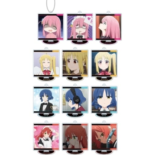 Hitori Goto, etc. Bocchi The Rock! Trading Scene Acrylic Stand Key Chain All 12 Types Set Key Chain [USED]