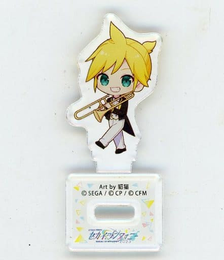 Len Kagamine Virtual Singer Vivid Bad Squad Hatsune Miku: Colorful Stage! Trading Mini Acrylic Stand A Virtual Singer & Vivid BAD SQUAD SEKAI Symphony 2023 Limited Acrylic Stands [USED]