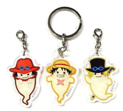 Luffy Ace Sabo One Piece Have a Break! Series Icing Cookie Pattern Triple Key Chain Key Chain [USED]