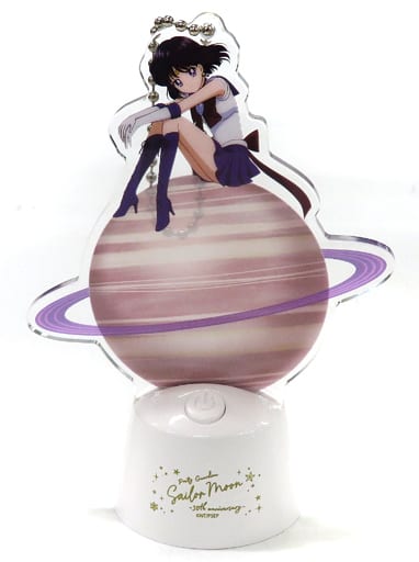 Super Sailor Saturn Sailor Moon 30th Anniversary Series Flash Acrylic Keychain Sailor Moon Store Limited Key Chain [USED]