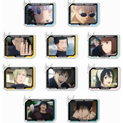 Satoru Gojo, etc. Jujutsu Kaisen Season 2 Decofure Acrylic Keychain Vol.3 All 10 Types Set Key Chain [USED]