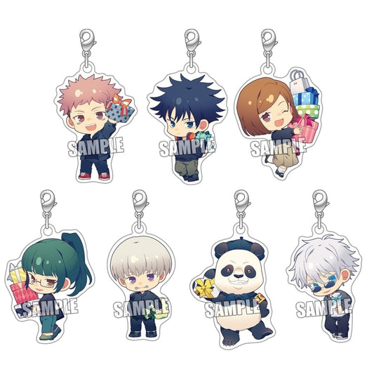 Satoru Gojo, etc. Jujutsu Kaisen Trading Metal Charms Present Ver. Marui Pop Up Shop Limited All 7 Types Set Charm [USED]