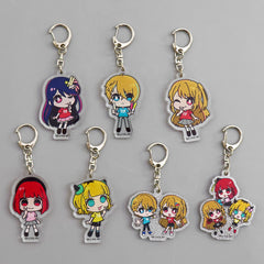 Ai Hoshino, etc. Oshi No Ko Trading Acrylic Keychains Tokyo Idol Festival 2023 Limited All 7 Types Set Key Chain [USED]