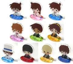 Conan Edogawa, etc. Detective Conan Sega Lucky Kuji Online White&Black Acrylic Stand Prize D All 10 Types Set Acrylic Stand [USED]