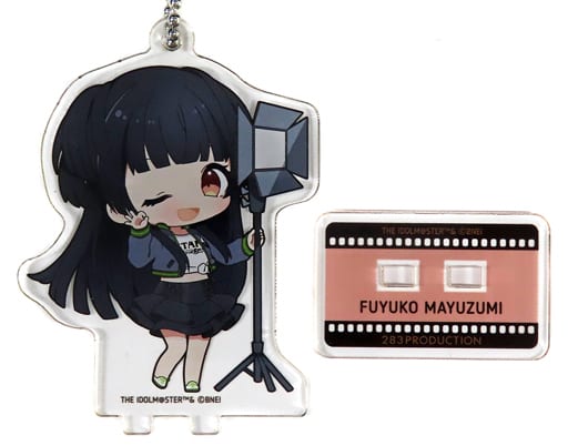 Mayuzumi Fuyuko THE IDOLM@STER Shiny Colors Trading Acrylic Stand Key Chain Movie Shooting Ver. Group 1 animate cafe Limited Key Chain [USED]