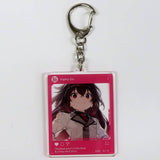 Frederica Rosenford 86 Online Kiji Dengeki Bunko 30th Anniversary SNS Style Acrylic Key Chain Kujibikido Limited Prize C-3 Key Chain [USED]