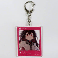 Frederica Rosenford 86 Online Kiji Dengeki Bunko 30th Anniversary SNS Style Acrylic Key Chain Kujibikido Limited Prize C-3 Key Chain [USED]