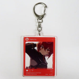 Kurena Kukumila 86 Online Kiji Dengeki Bunko 30th Anniversary SNS Style Acrylic Key Chain Kujibikido Limited Prize C-7 Key Chain [USED]