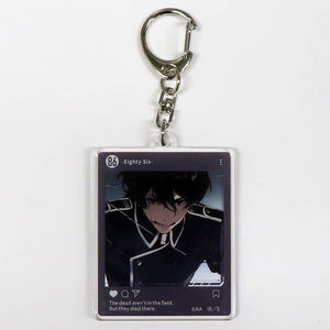 Kiriya Nouzen 86 Online Kiji Dengeki Bunko 30th Anniversary SNS Style Acrylic Key Chain Kujibikido Limited Prize C-9 Key Chain [USED]