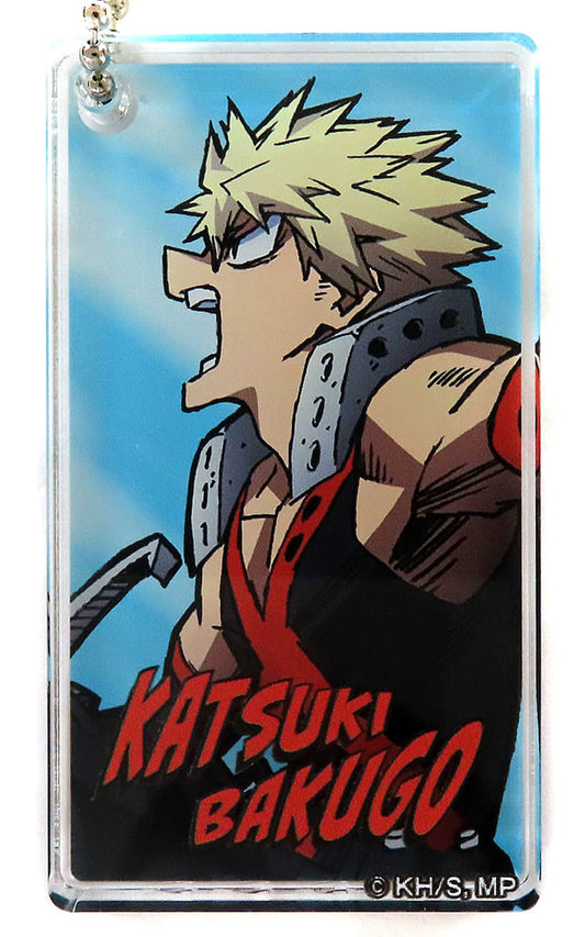 My Hero Academia Katsuki Bakugo Trading Domino Keychain All-Out War Incoming Keychains [USED]