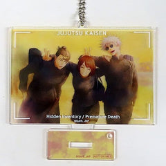 Satoru Gojo Suguru Getou Ieiri Shouko Jujutsu Kaisen Kaigyoku Gyokusetsu Acrylic Stand Key Chain Mappa Online Limited Blu-ray/DVD Vol.1 & 2 Linked Purchase Bonus Key Chain [USED]