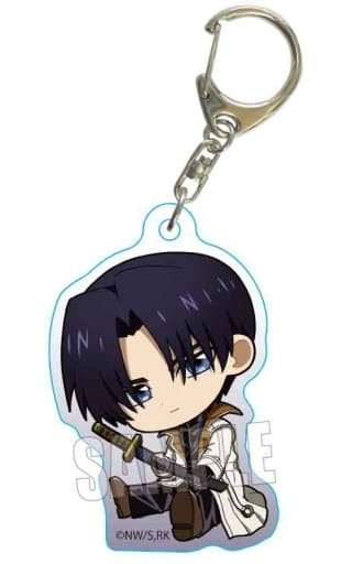 Aoshi Shinomori Rurouni Kenshin: Meiji Kenkaku Romantan Gyugyutto Acrylic Key Chain Key Chain [USED]