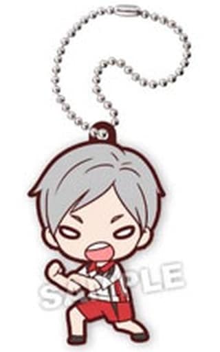 Lev Haiba Haikyu!! Nitotan Karasuno VS Nekoma Rubber Mascot Key Chain [USED]