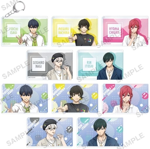 Yoichi Isagi, etc. Blue Lock Trading Chararium Acrylic Key Chain Showtime!! All 10 Types Set Key Chain [USED]