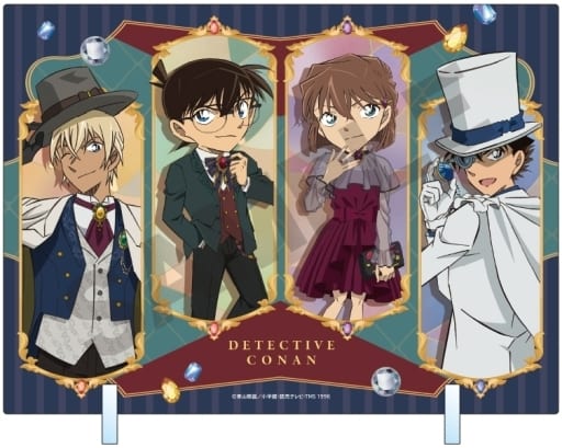Conan Edogawa, etc. Jewel Detective Conan Acrylic Panel Acrylic Stand [USED]